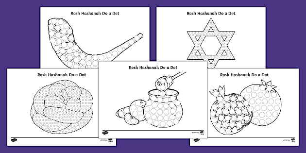 Rosh Hashanah Do A Dot Worksheets Twinkl Profesor Hizo