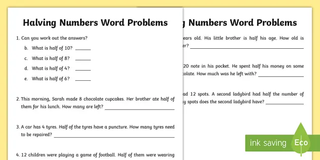 Doubling And Halving Maths Worksheet Math Worksheet Math Worksheets Hot Sex Picture