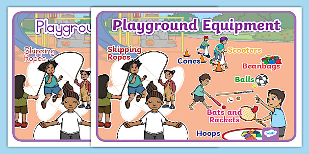 Playground Equipment Display Poster Twinkl