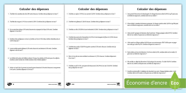 Problèmes mathématiques à 3 niveaux de difficulté