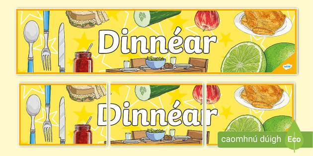 Dinnéar Display Banner l enseignant a fait Twinkl