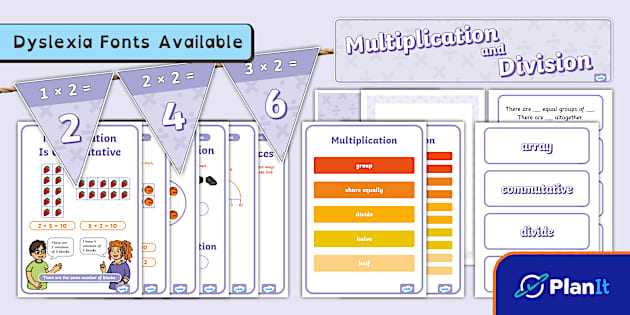 Y2 Multiplication And Division Display Pack Lehrer Gemacht