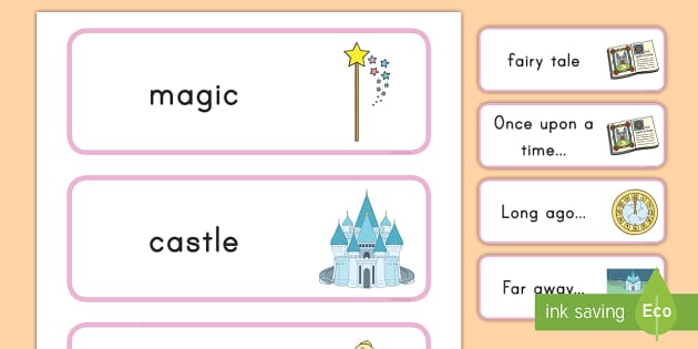 Fairy Tale Word Cards Teacher Made Twinkl