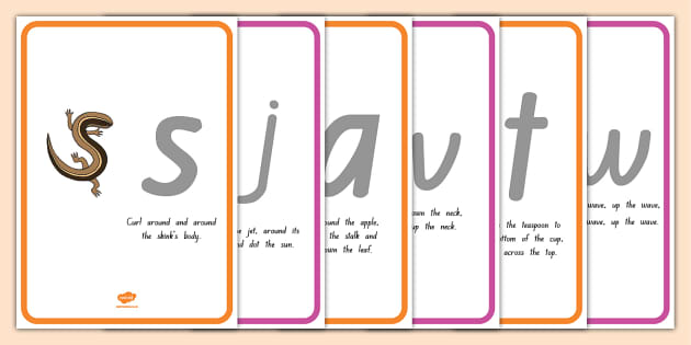 Nz Phonics Levels And Letter Formation Rhyme Posters