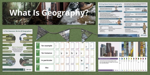 What Is Geography Display Pack Profesor Hizo Twinkl