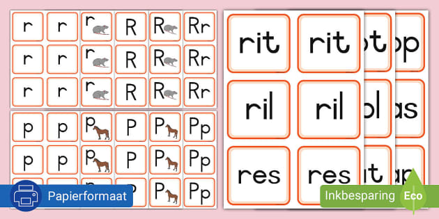 Graad Klanke Dekodeerbare Woordkaarte R P Teacher Made