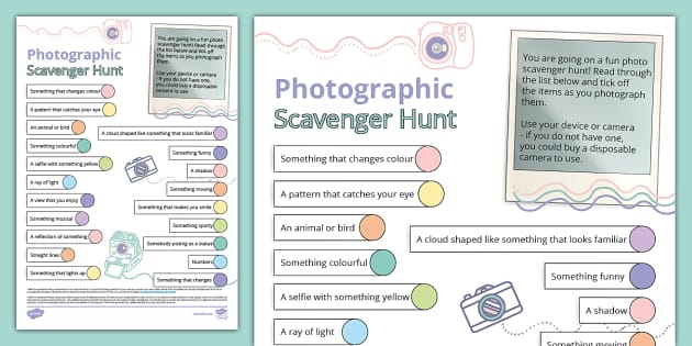 Photographic Scavenger Hunt L Enseignant A Fait Twinkl