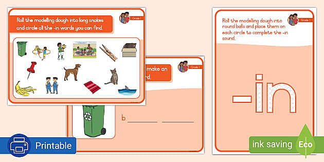 Grade 1 Phonics In Modelling Dough Playmats Teacher Made