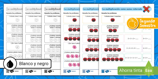 Gu A De Trabajo Multiplicaci N Como Suma Reiterada