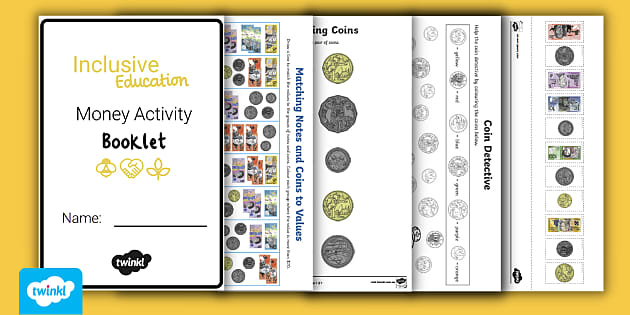 Money Activity Booklet Money Worksheets Printable