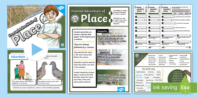 Ks Fronted Adverbials Of Place Activity Pack Twinkl