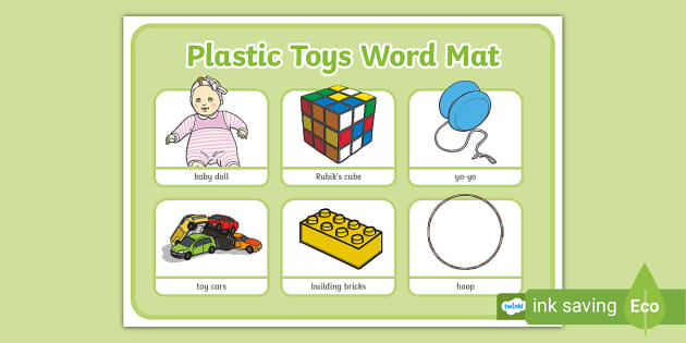 Plastic Toys Word Mat Teacher Made Twinkl