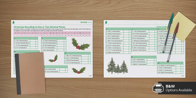 Christmas Rounding To One Or Two Decimal Places