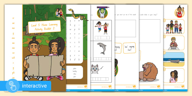 Interactive Home Learning Activity Booklet Level Book