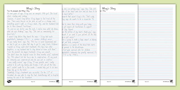 FREE Daffodil Day Years 5 6 Handwriting Worksheets