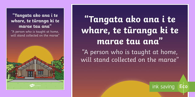 Whakatauki Tangata Ako Ana Display Poster Te Reo Maori English 124434