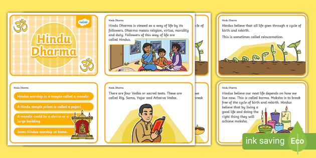 Hindu Dharma Fact Cards Twinkl KS1 Teacher Made