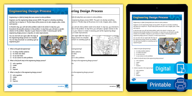 Third Grade Engineering Design Process Comprehension