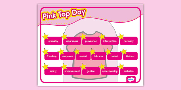 New Pink Top Day Word Mat Lehrer Gemacht Twinkl