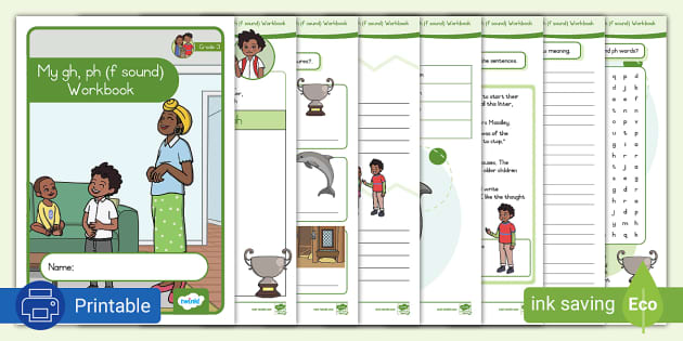 Grade Phonics Gh Ph F Workbook Teacher Made Twinkl