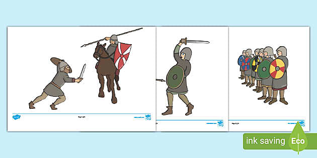 The Battle Of Hastings Story Cut Outs Teacher Made