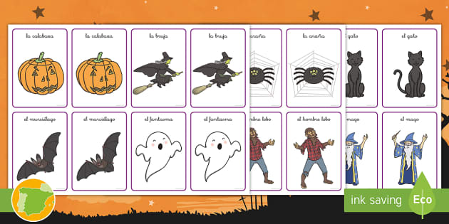 Tarjetas De Emparejar Halloween Teacher Made Twinkl