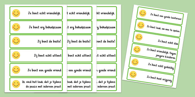 Free Complimenten Geven Met Promptkaarten Teacher Made