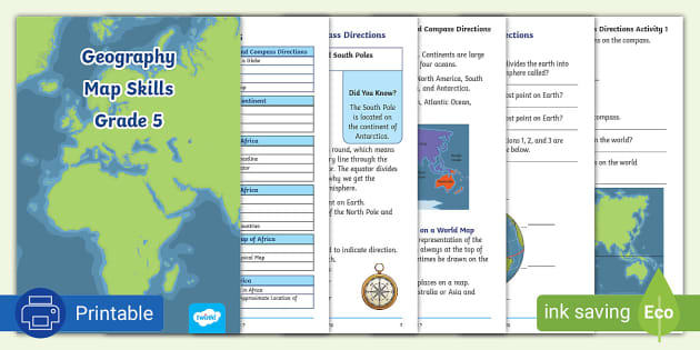 Grade 5 Map Skills Workbook Twinkl South Africa Twinkl