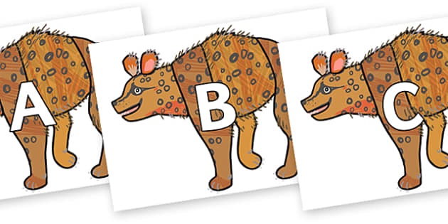 Free A Z Alphabet On Hyena To Support Teaching On The Bad Tempered