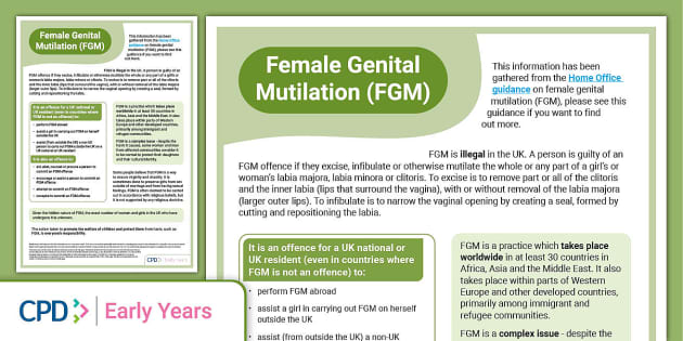 Female Genital Mutilation Fgm Fgm Teacher Made