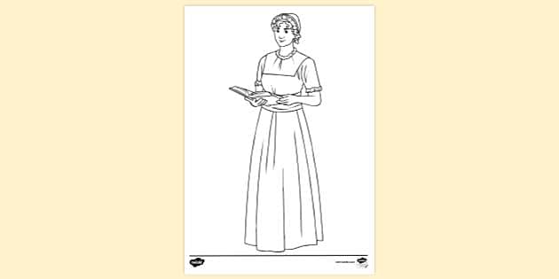 Free Jane Austen Colouring Sheet Colouring Sheets Twinkl