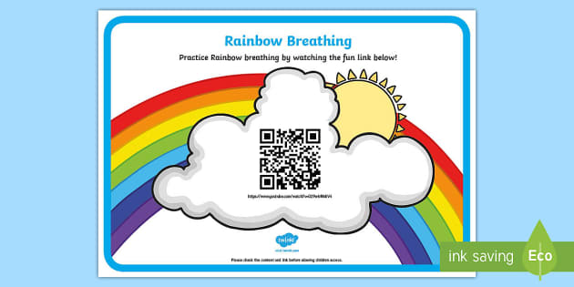 Rainbow Breathing Printable Mindfulness Twinkl USA