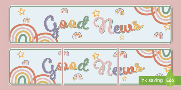 Good News Display Banner Hecho Por Educadores Twinkl