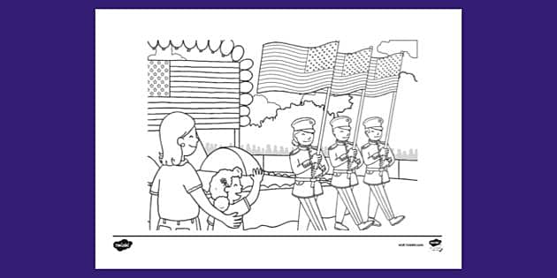 Free Memorial Day Colouring Page Printable Colouring Sheets