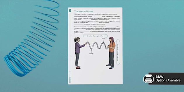 Transverse Waves Gap Fill Exercise Physics Beyond