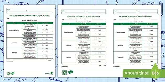 R Brica De Estaciones De Aprendizaje Primaria Twinkl