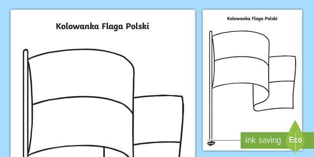 Flaga Polski Kolorowanka Teacher Made Twinkl