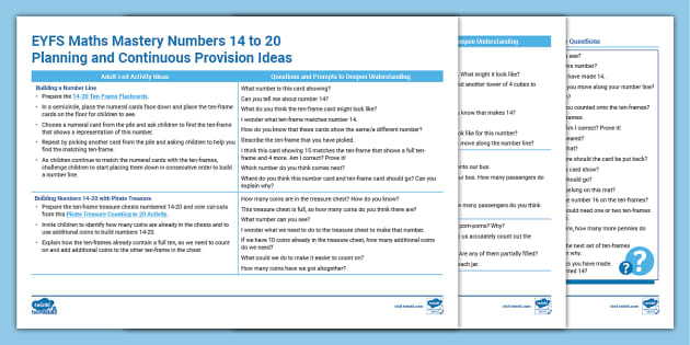 Eyfs Maths Numbers To Planning And Activity Ideas