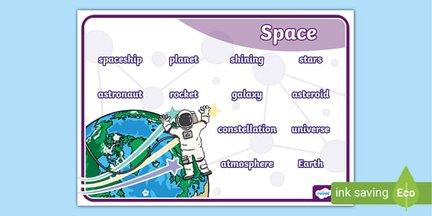 NEW Space Word Mat L Insegnante Ha Fatto Twinkl