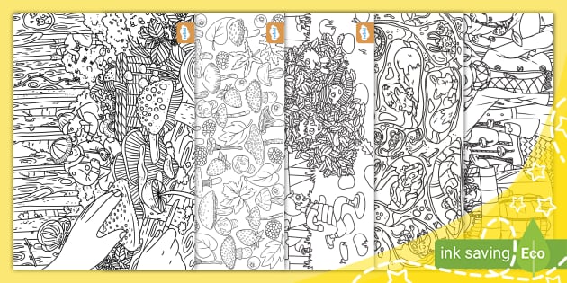 Autumn Mindfulness Colouring Pages Teacher Made Twinkl