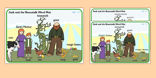 Jack And The Beanstalk Scene Word Mat Teacher Made