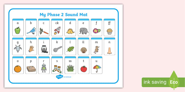 Phase 2 Sound Mat Alphabetical Order L Enseignant A Fait