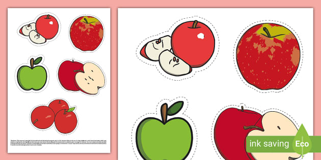 Apple Clip Art Cut Outs Professor Feito Twinkl