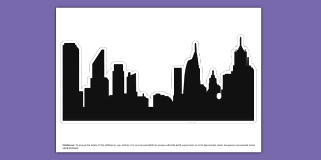 City Silhouette Cut Out Lehrer Gemacht Twinkl