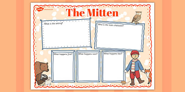 The Mitten Book Review Writing Frame Teacher Made Twinkl