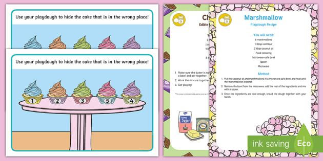 Number Ordering Modelling Dough Recipe And Mat Pack Twinkl