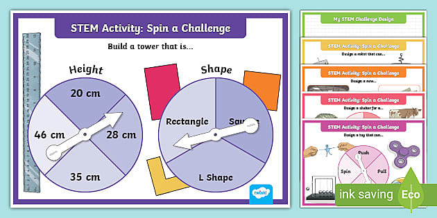 Stem Activity Spin A Challenge Lehrer Gemacht Twinkl