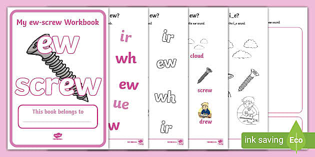 Phase 5 Ew Screw Grapheme Workbook Teacher Made Twinkl