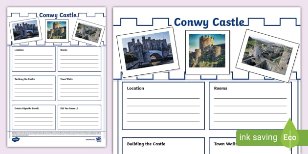 NEW Conwy Castle Fact File Template Profesor Hizo