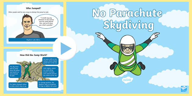 No Parachute Skydive Powerpoint Hecho Por Educadores